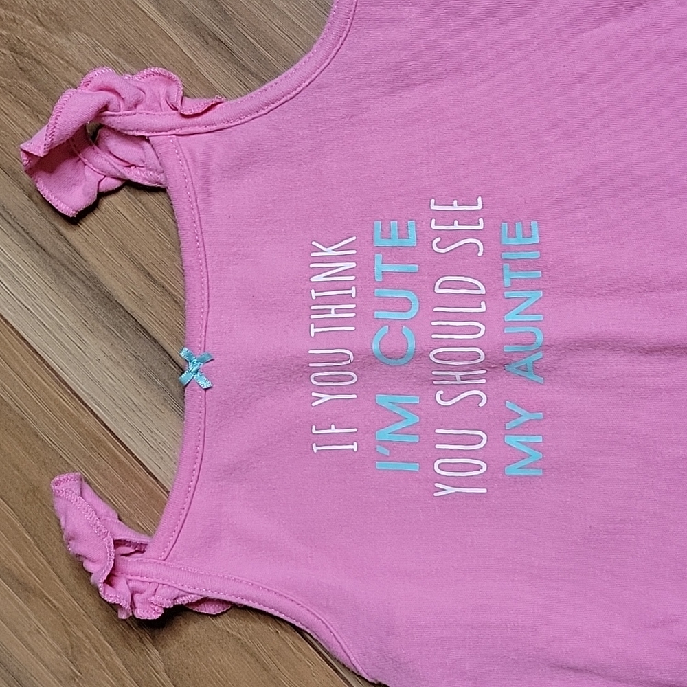*3/$15* Carter's 24M Pink Auntie Bodysuit Tank!